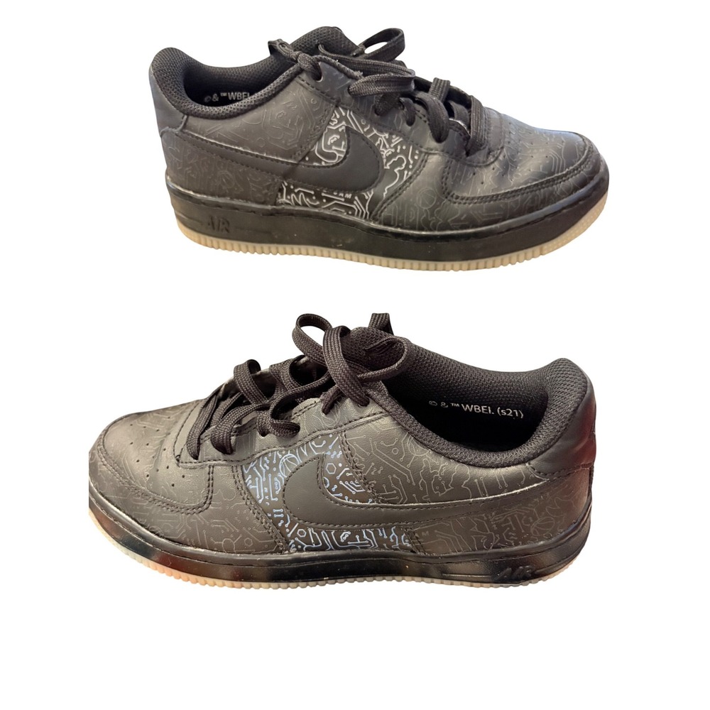 Nike Air Force 1 Low Space Jam Computer Chip Black Sneakers Mens‎ DH5354-001